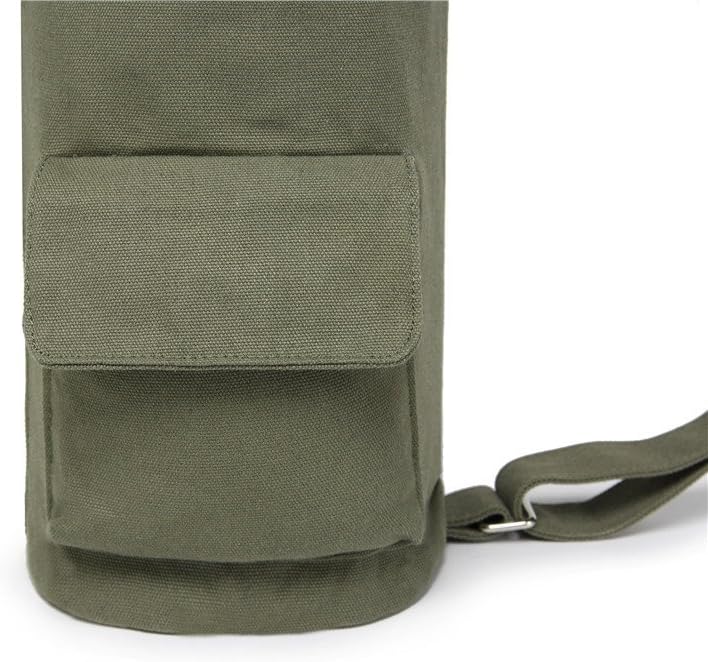 Fremous Yoga Mat Bag,Full-zip Exercise Yoga Mat Canvas Carry Bag for Women and Men - Double Storage Pocket,Easy Access Zipper, Adjustable Shoulder Strap and Handle,Fits Most Mat - Image 1